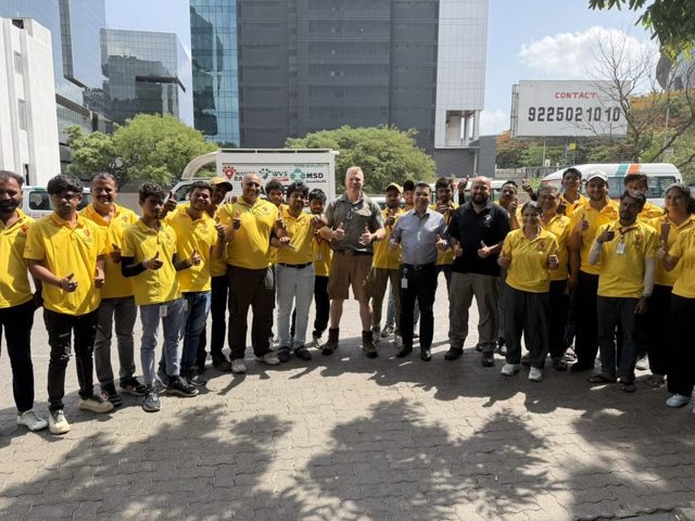 The Mission Rabies and WVS field team in India with Dr Luke Gamble